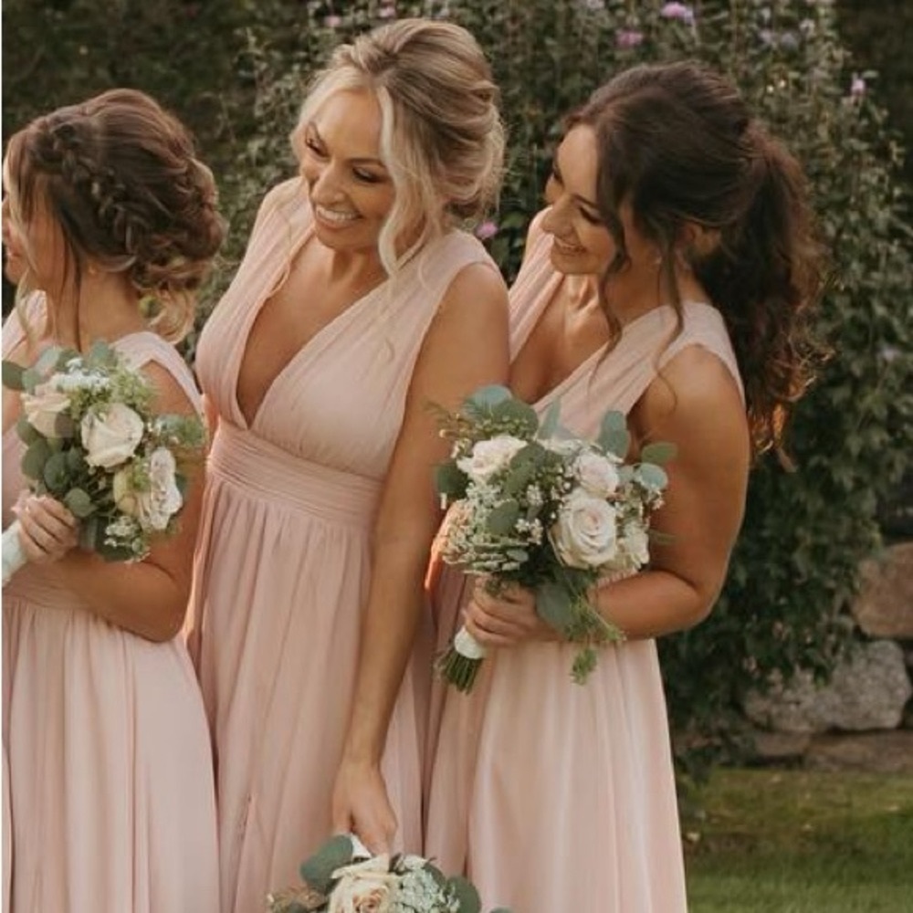 Blush color gown from Lulus. Worn once,  dry cleaned!